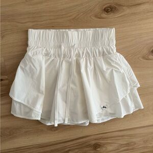 JoyLab Athletic White Mini Skirt with shorts underneath